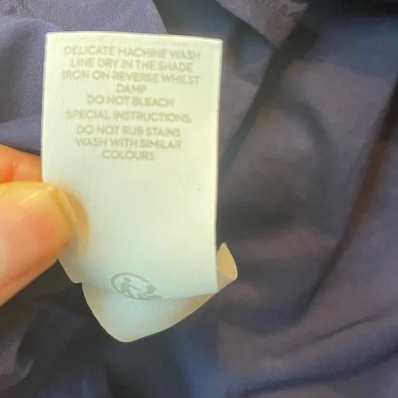 Boden women’s 10P Arwen Wrap Linen-Blend Midi Dress in Navy Polka Dot - Picture 12 of 13